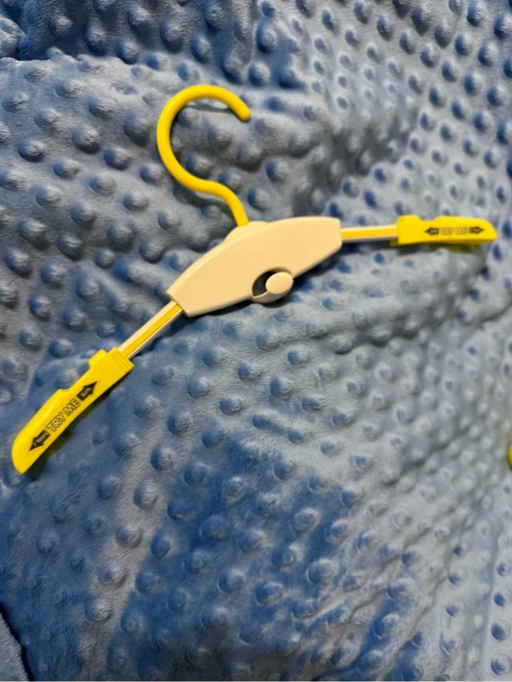 Kids Yellow and White Folding Travel Hangers - Set of 6